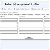Web and Interactivity - Talent Management Application - David DeSouza, Designer